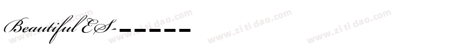 Beautiful ES字体转换